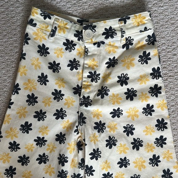 Zara The Marine Off White Groovy Wide Leg Jeans - Picture 4 of 5